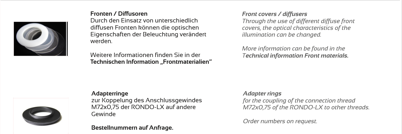 Zubehör und Optik – RONDO-LX, Original Seite 5