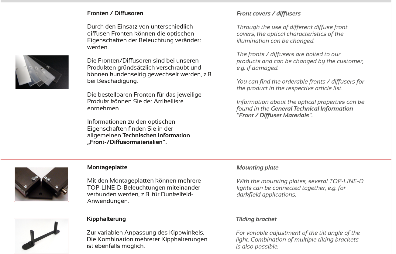 Zubehör und Optik – TOP-LINE-D4, Original Seite 4