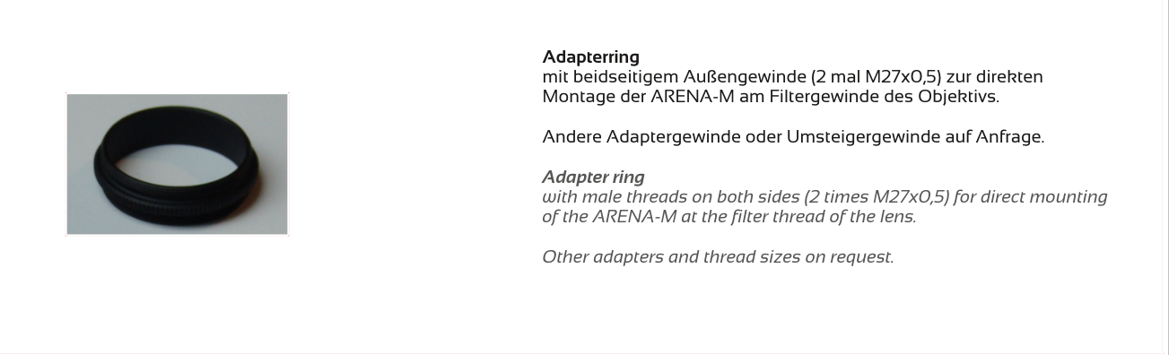Zubehör und Optik – ARENA-M, Original Seite 3